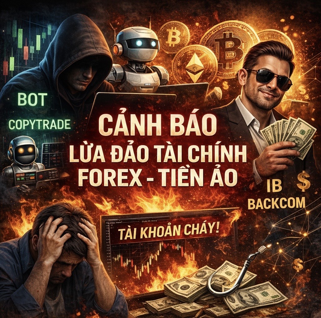 Cảnh báo: Các hình thức lừa đảo chiếm đoạt tiền của nhà đầu tư qua bot, copytrade, ib forex - tiền ảo
