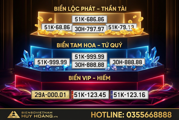 Kho biển số đẹp và xu hướng chủ động lựa chọn của người mua xe