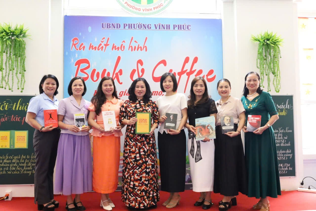 Phú Thọ: Phường Vĩnh Phúc ra mắt mô hình “Book & Coffee” - Lan tỏa văn hóa đọc từ không gian mở