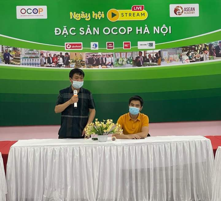 Ngày hội Livestream Đặc sản OCOP Hà Nội lần đầu tiên tại Việt Nam, gắn với chương trình vận động ủng hộ Quỹ mua Vaccine phòng Covid-19