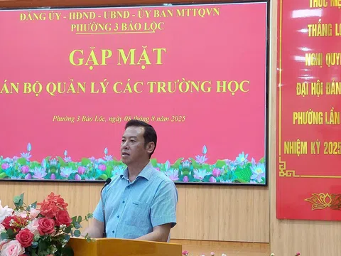 Phường 3 Bảo Lộc, Lâm Đồng: Gặp mặt cán bộ quản lý các trường học