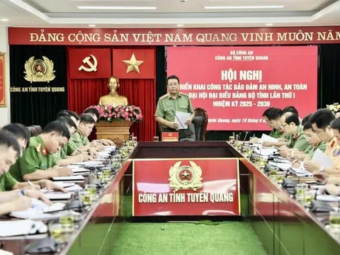 Bảo đảm tuyệt đối an ninh, an toàn Đại hội Đảng bộ tỉnh Tuyên Quang nhiệm kỳ 2025 - 2030