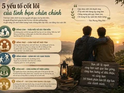 5 yếu tố cốt lõi của tình bạn chân chính