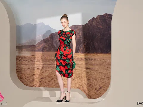 Nét chấm phá đầy nữ tính của họa tiết hoa nhiệt đới