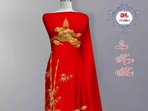Những mẫu vải áo dài Lụa Ngọc Mai cao cấp đẹp nhất - Vải Đất Lành