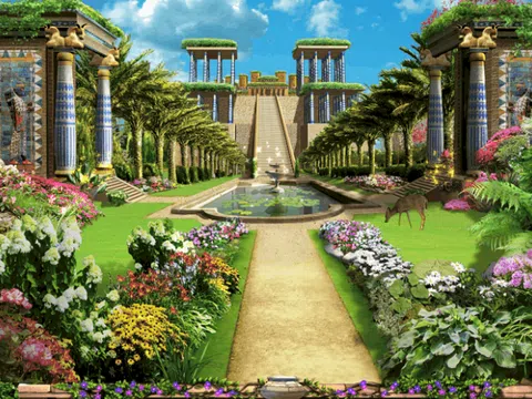 Những kỳ quan và di sản của nhân loại: Vườn treo Babylon - Khu vườn xanh giữa không trung
