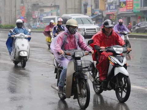 Chiều tối và đêm 2/1, nhiều khu vực trong cả nước có mưa